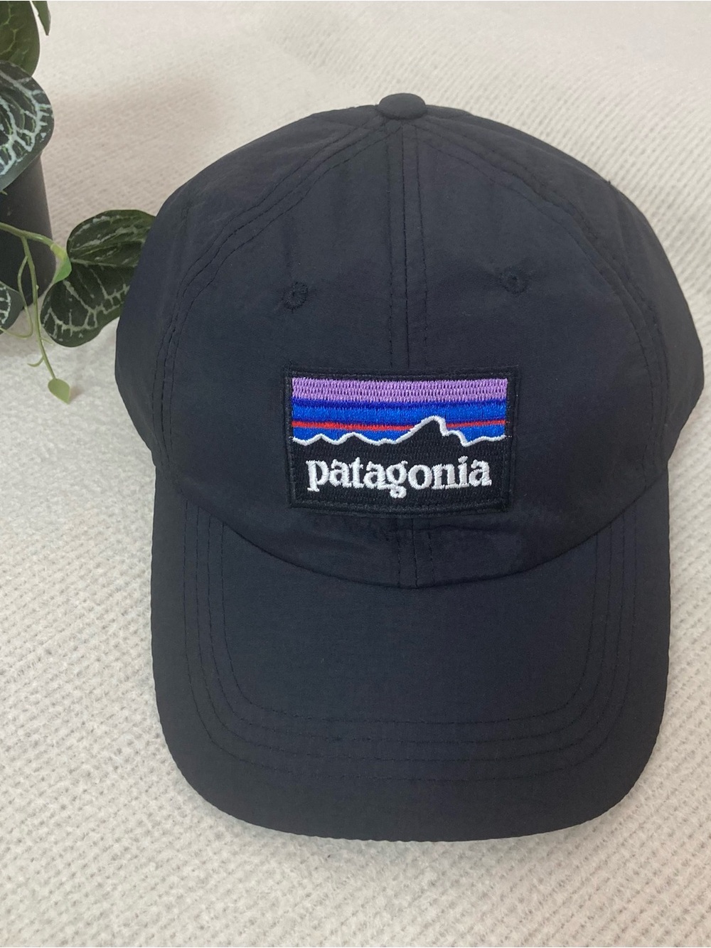 Patagonia Black Cap with Multicolor Logo